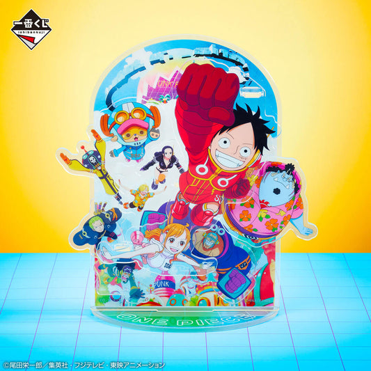 GOODIES ONE PIECE - BIG ACRYLIC DIORAMA EGG HEAD LOT F - ICHIBAN KUJI Flo'Kaze