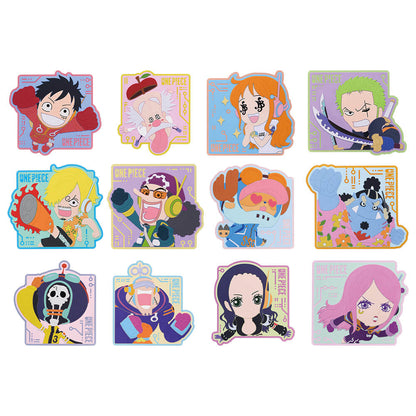 GOODIES ONE PIECE - RUBBER COASTER FULL SET EGG HEAD LOT J - ICHIBAN KUJI Flo'Kaze