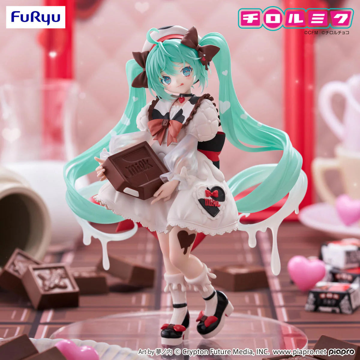 Figurine Vocaloid - Hatsune Miku x Tirol Chocolate Trio-Try-It - FuRyu Flo'Kaze