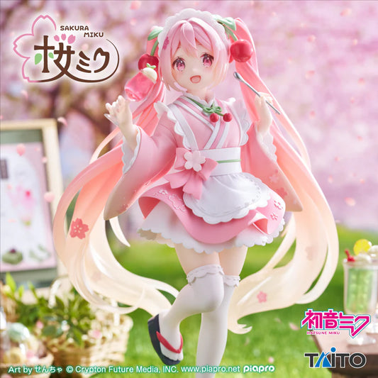Figurine Vocaloid - Hatsune Miku Sakura Coreful Japanese Cafe Ver. - Taito Flo'Kaze
