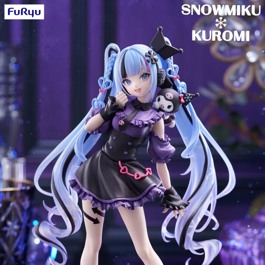 Figurine Vocaloid - Snow Miku x Kuromi Trio-Try-It - FuRyu Flo'Kaze