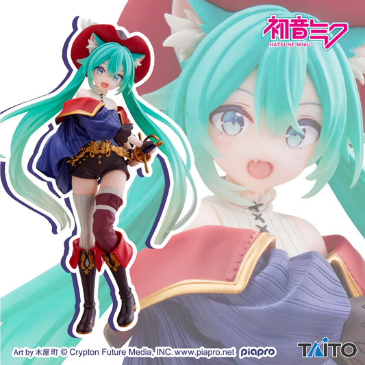 Figurine Vocaloid - Hatsune Miku Wonderland Puss In Boots - Taito Flo'Kaze