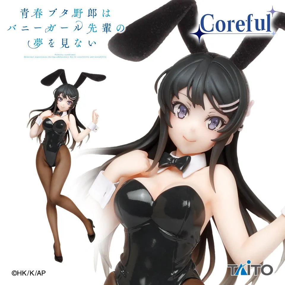 Figurine Rascal Does Not Dream Of Bunny Girl Senpai - Mai Sakurajima Coreful Bunny Ver. - Taito Flo'Kaze