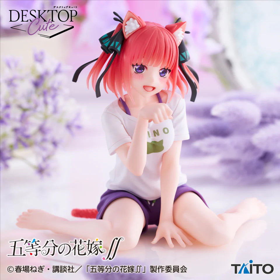 Figurine The Quintessential Quintuplets - Nakano Nino Desktop Cute Cat Roomwear Ver. - Taito Flo'Kaze
