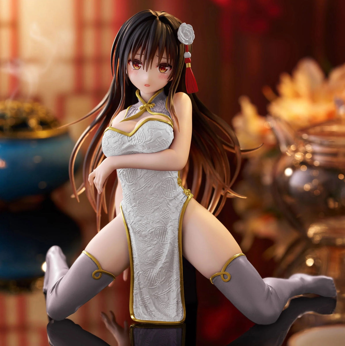 Figurine To Love-Ru Darkness - Yui Kotegawa Desktop Cute China Dress Renewal Ver. - Taito Flo'Kaze
