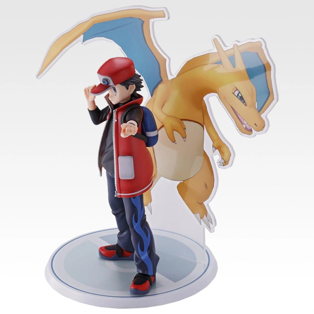 Figurine Pokemon - Red & Dracaufeu (Charizard) Masterlise Plus Ichiban Kuji Pokemon Masters EX 7th Anniversary Lot A - Bandai Flo'Kaze