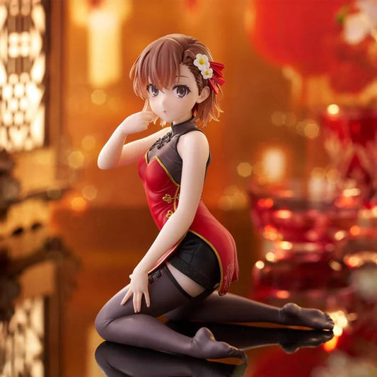 Figurine A Certain Scientific Railgun - Misaka Mikoto Desktop Cute Chinese Dress Ver. - Taito Flo'Kaze