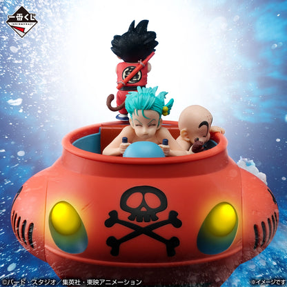 Figurine Dragon Ball - Son Goku & Bulma & Krillin Submarine Figure Ichiban Kuji Dragon Ball EX Shodwn! Red Ribbon Army Lot D - Bandai Flo'Kaze