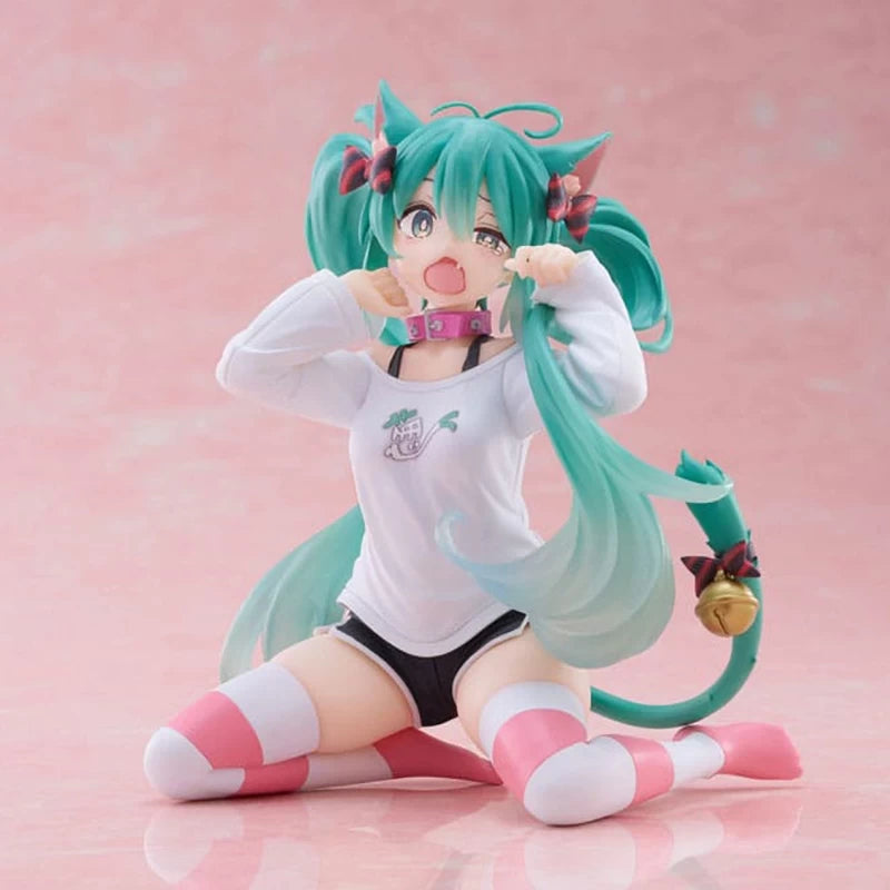 Figurine Vocaloid - Hatsune Miku Desktop Cute Cat Ear T-Shirt - Taito Flo'Kaze