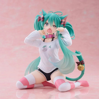 Figurine Vocaloid - Hatsune Miku Desktop Cute Cat Ear T-Shirt - Taito Flo'Kaze