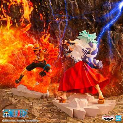 Figurine One Piece - Portgas D. Ace Senkou Zekkei - Banpresto Flo'Kaze