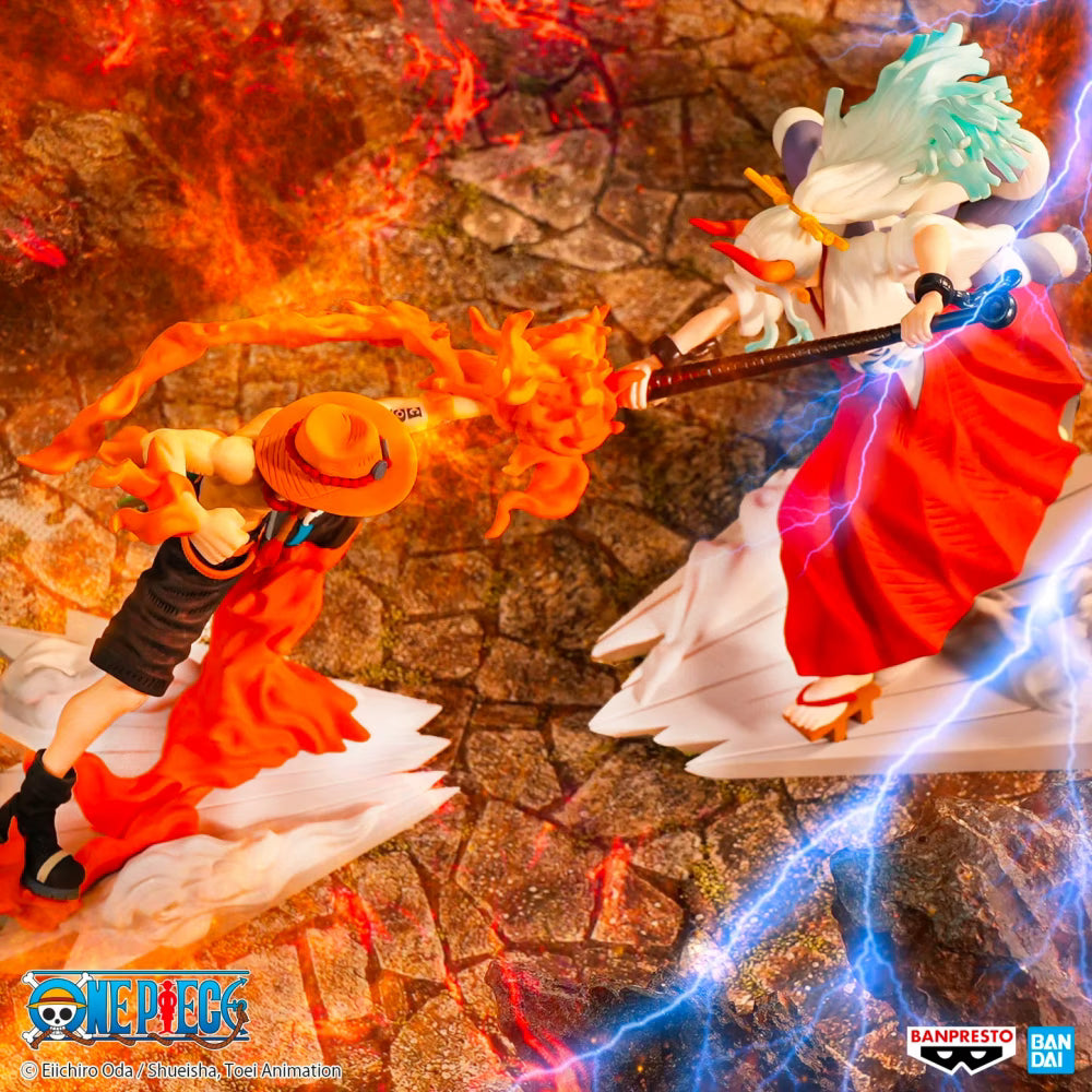 Figurine One Piece - Portgas D. Ace Senkou Zekkei - Banpresto Flo'Kaze
