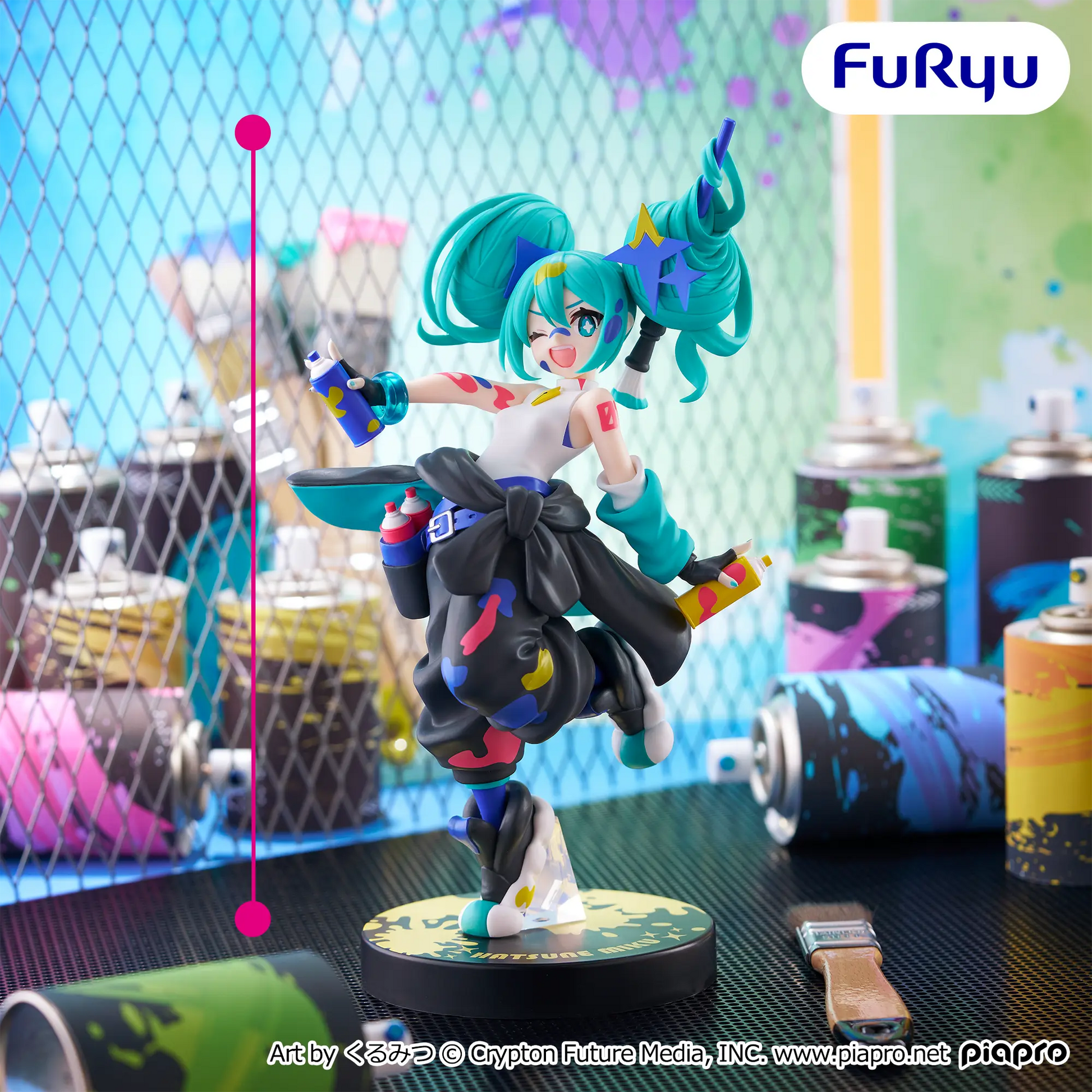 Figurine Vocaloid - Hatsune Miku Paint Girl Another Color Ver. - FuRyu Flo'Kaze
