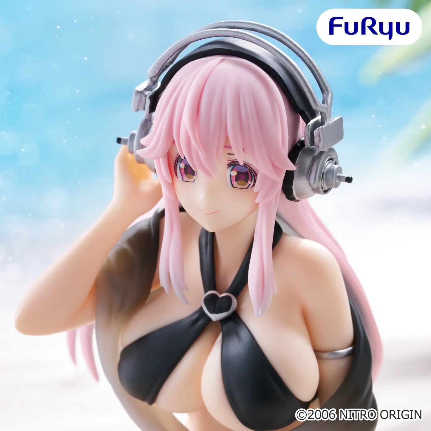 Figurine Super Sonico - Sonico Noodle Stopper Black Bikini Ver. - FuRyu Flo'Kaze