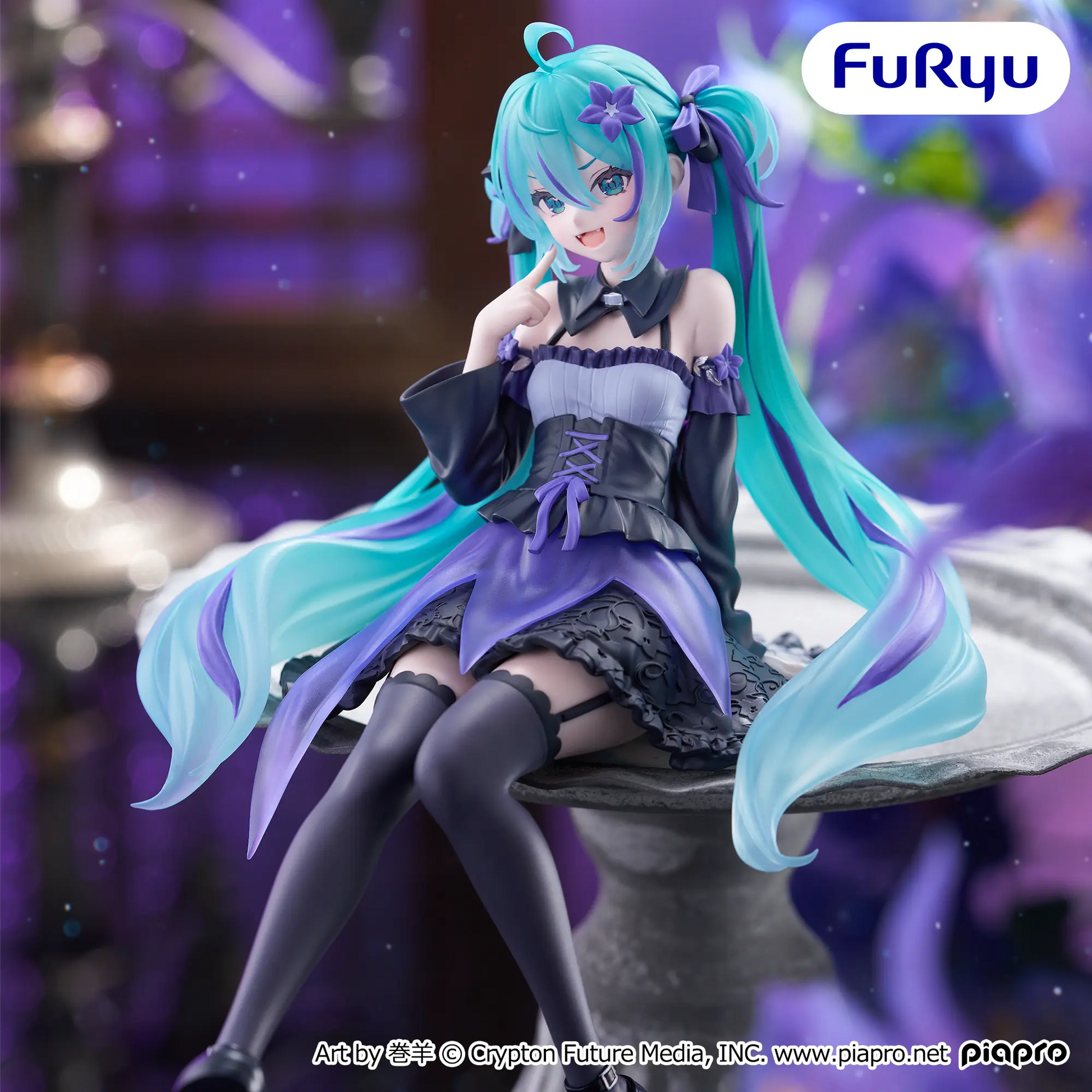 Figurine Vocaloid - Hatsune Miku Noodle Stopper Flower Fairy Bellflower - FuRyu Flo'Kaze