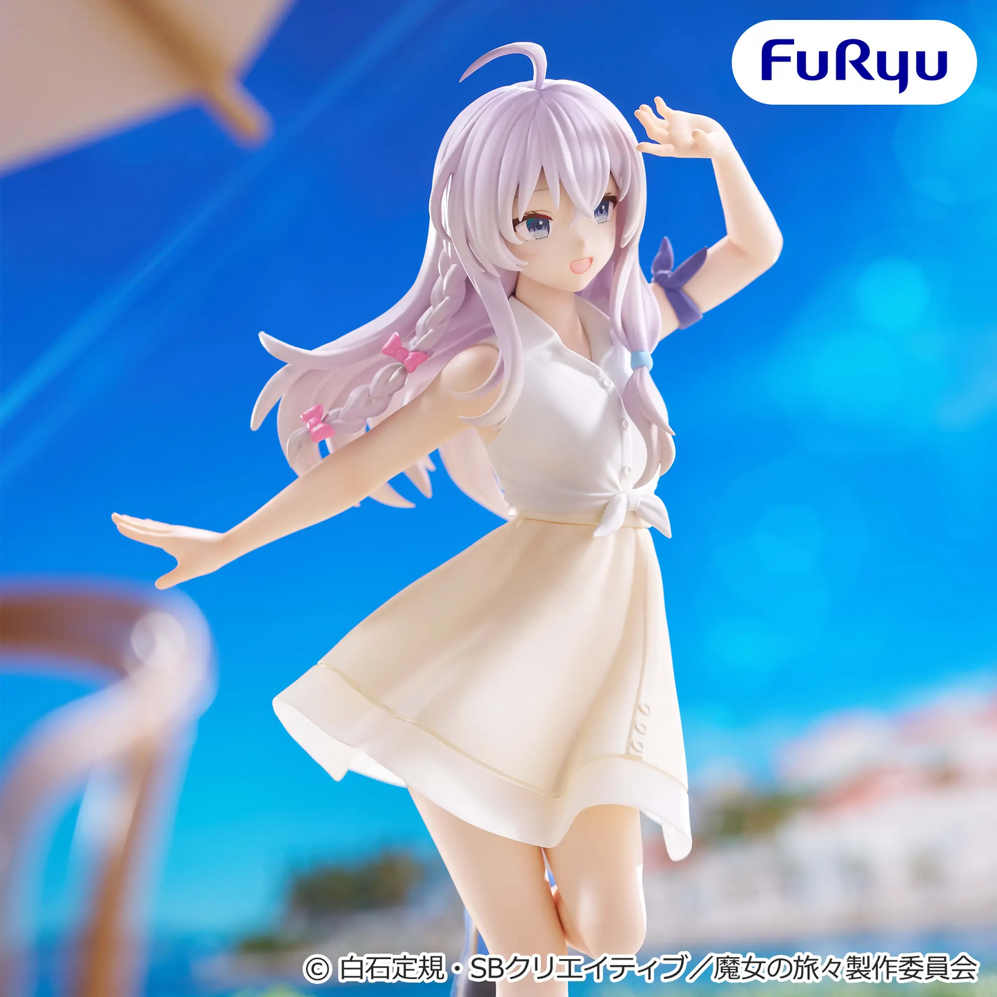 Figurine The Wandering Witch : The Journey Of Elaina - Elaina Muchute White Ver. - FuRyu Flo'Kaze