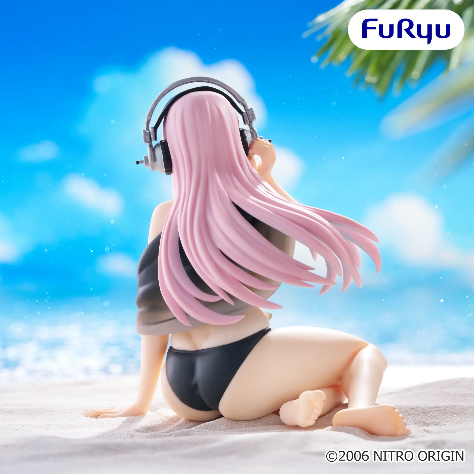 Figurine Super Sonico - Sonico Noodle Stopper Black Bikini Ver. - FuRyu Flo'Kaze