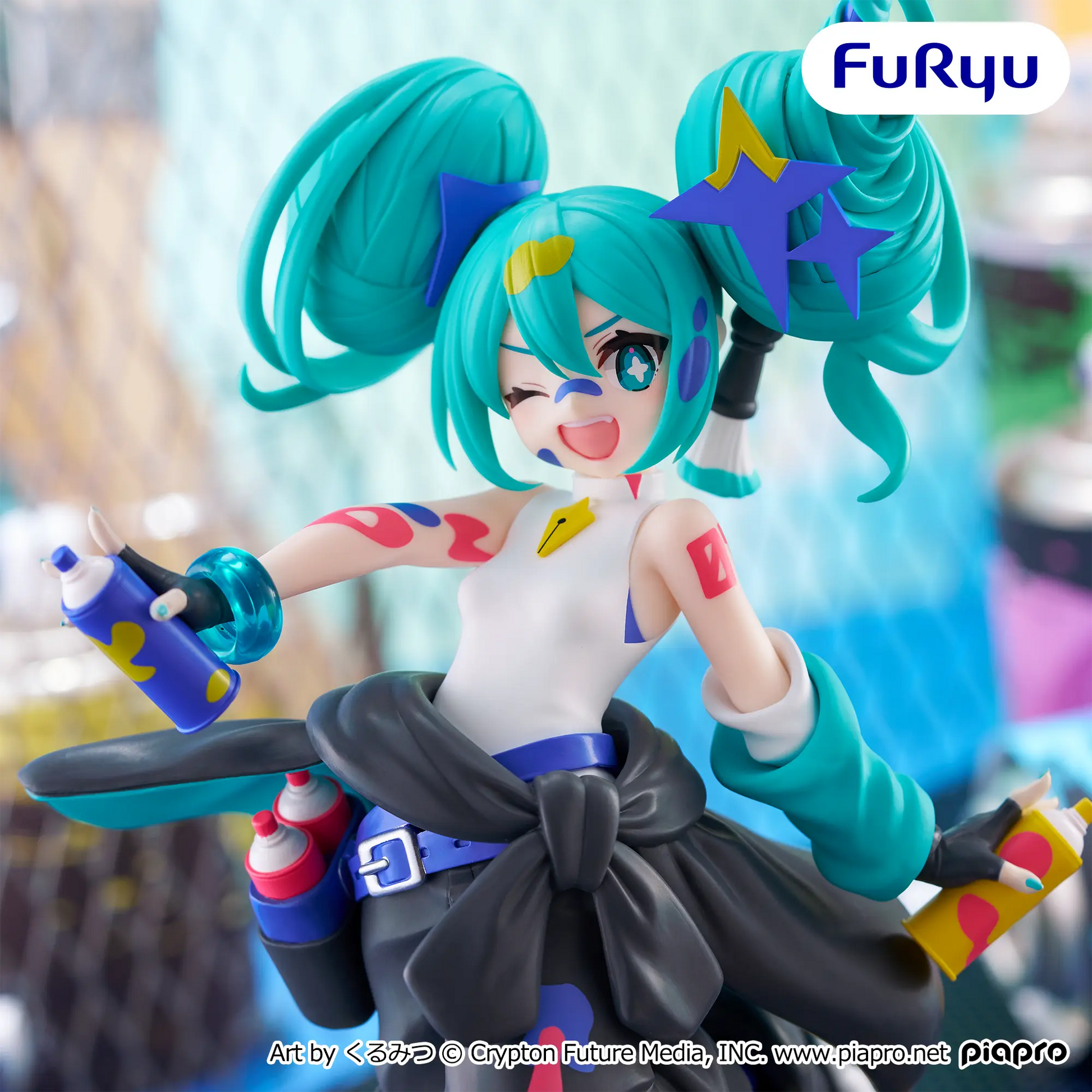 Figurine Vocaloid - Hatsune Miku Paint Girl Another Color Ver. - FuRyu Flo'Kaze