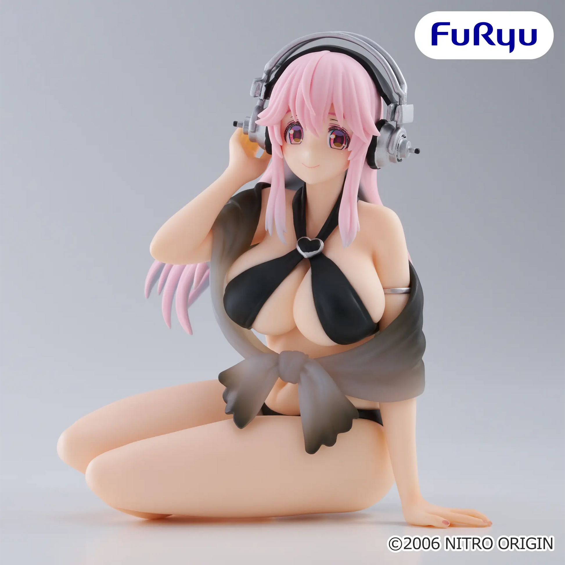 Figurine Super Sonico - Sonico Noodle Stopper Black Bikini Ver. - FuRyu Flo'Kaze