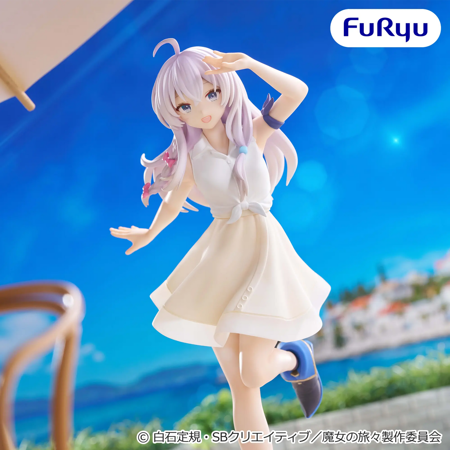 Figurine The Wandering Witch : The Journey Of Elaina - Elaina Muchute White Ver. - FuRyu Flo'Kaze