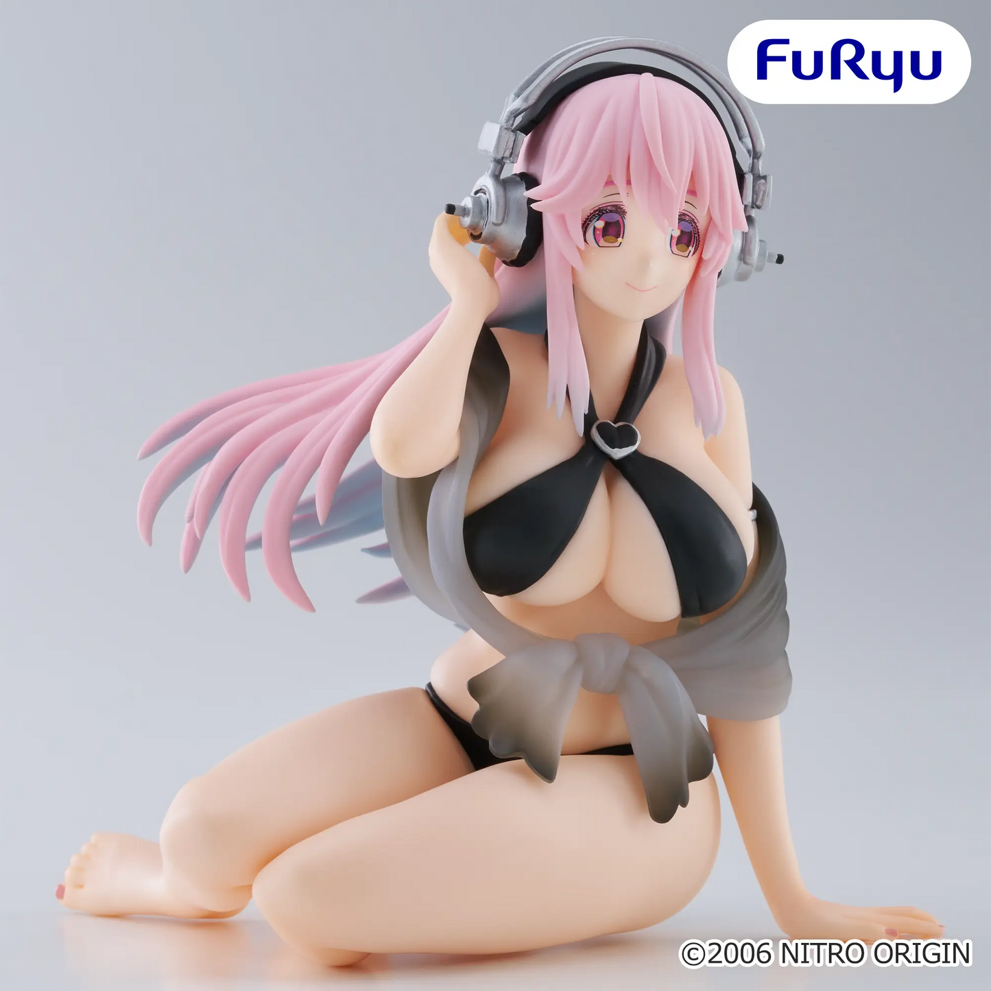 Figurine Super Sonico - Sonico Noodle Stopper Black Bikini Ver. - FuRyu Flo'Kaze