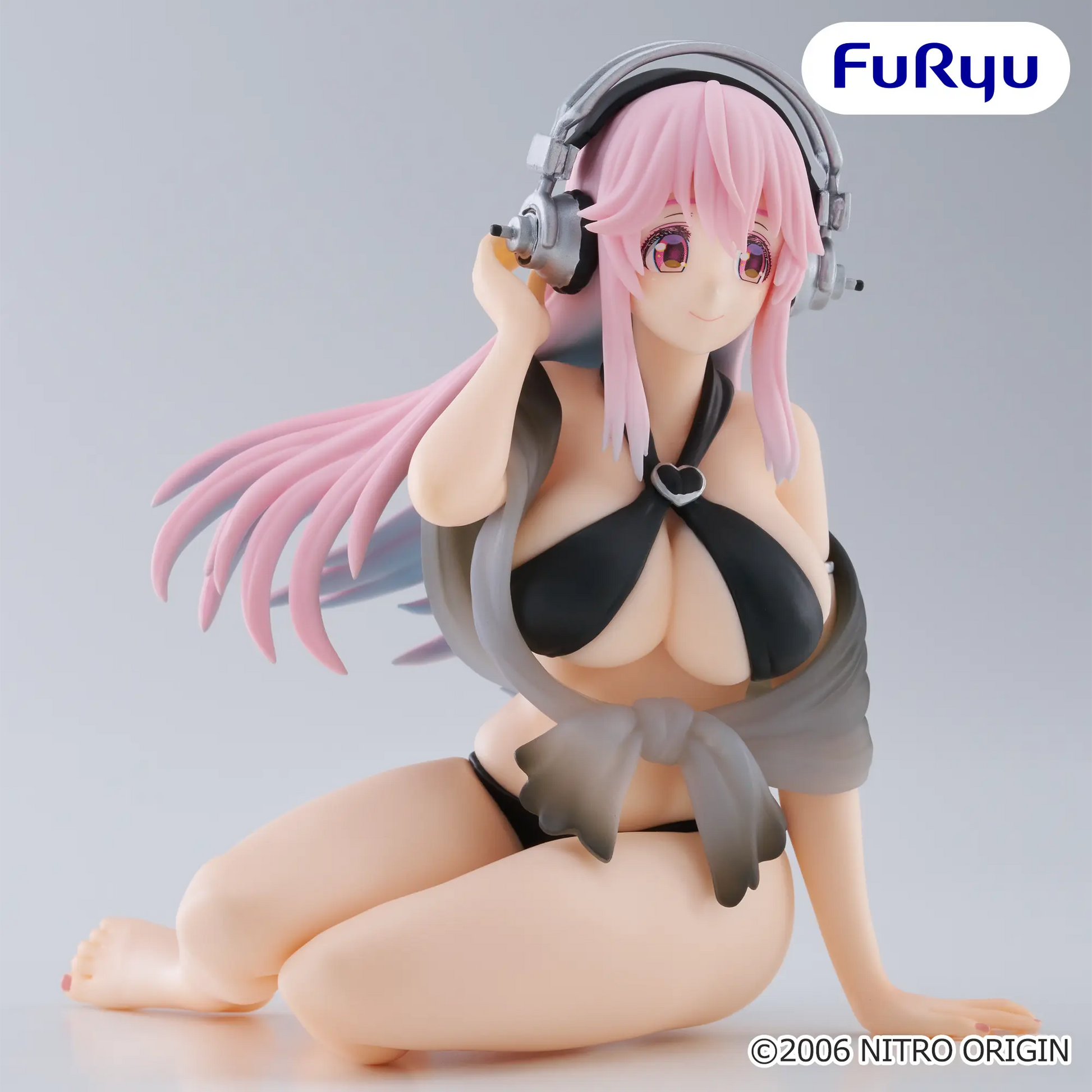 Figurine Super Sonico - Sonico Noodle Stopper Black Bikini Ver. - FuRyu Flo'Kaze